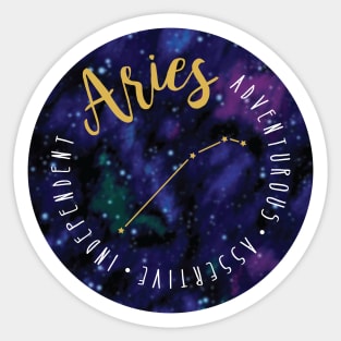 Aries Zodiac Sticker